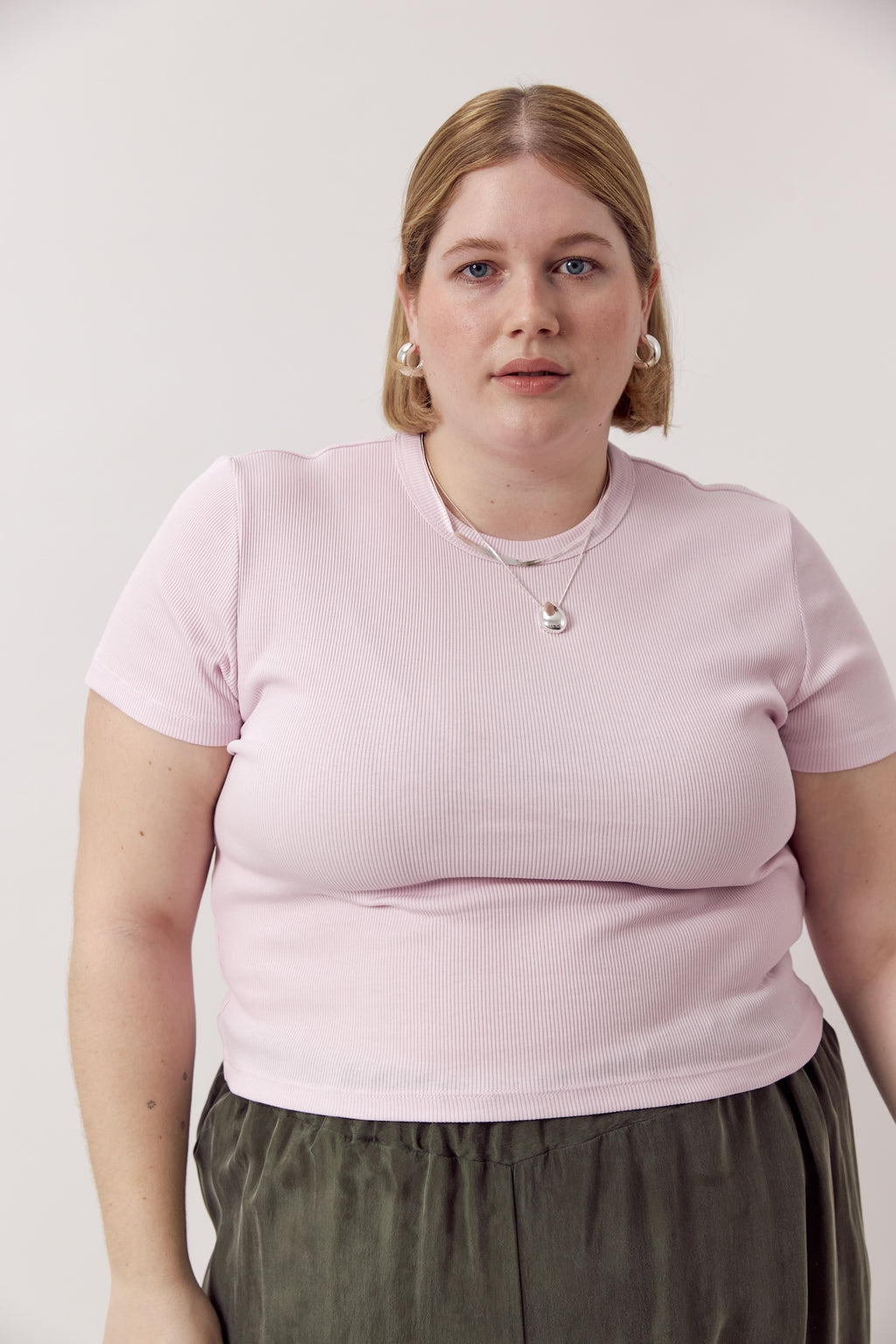 Valentina Rib Tee Blossom