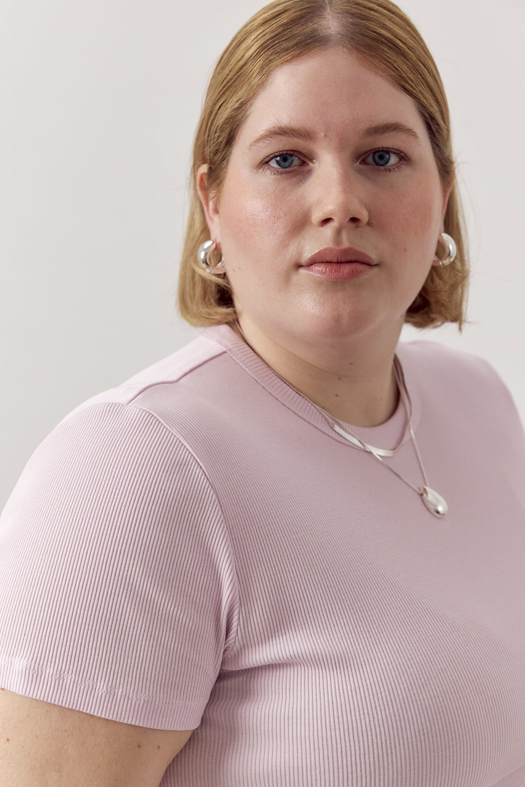 Valentina Rib Tee Blossom