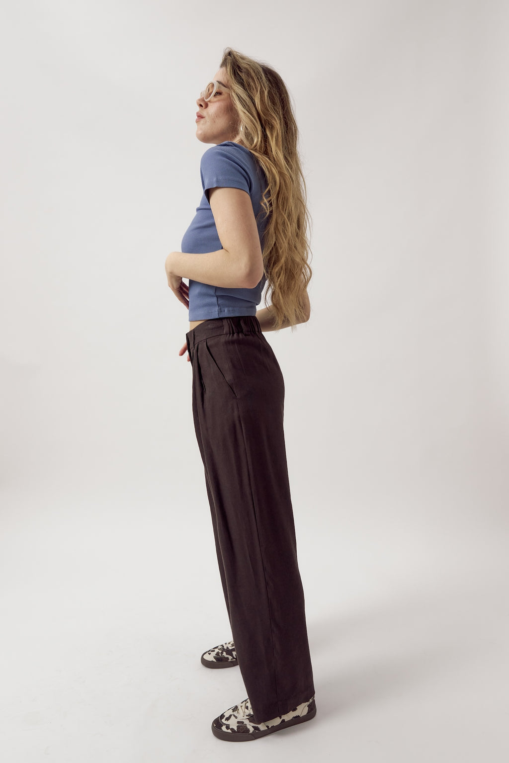 Larry Linen Pants Cocoa