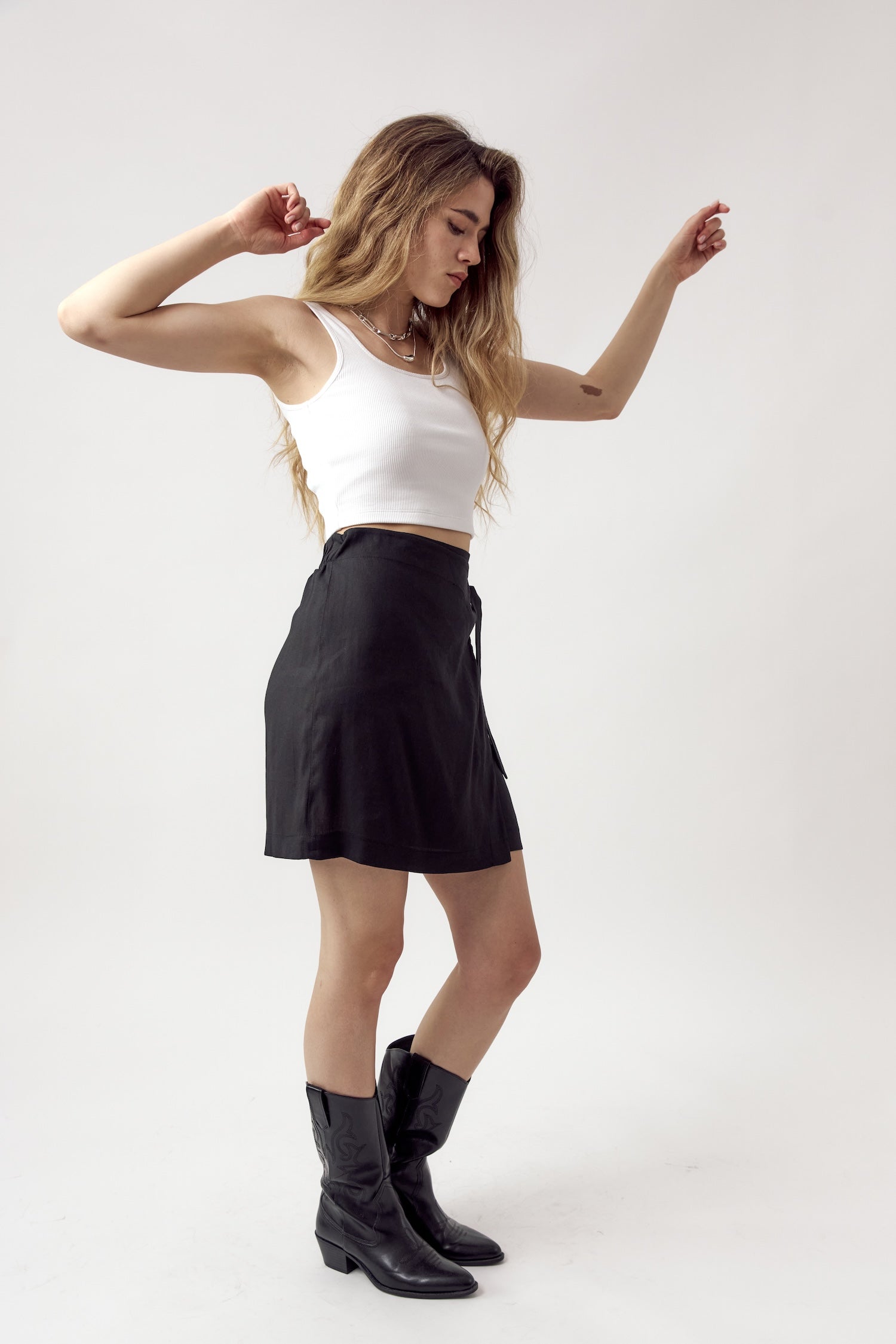 Stella Wrap Skirt Black