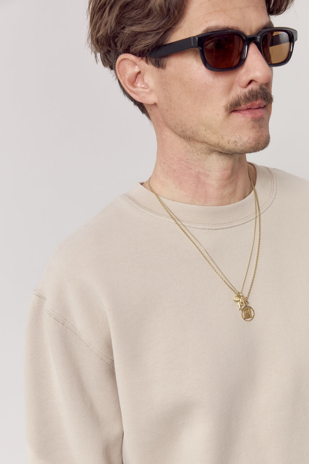 Chris Organic Cotton Sweatshirt Sand