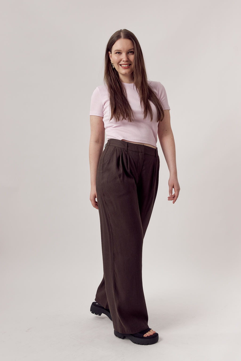 Larry Linen Pants Cocoa