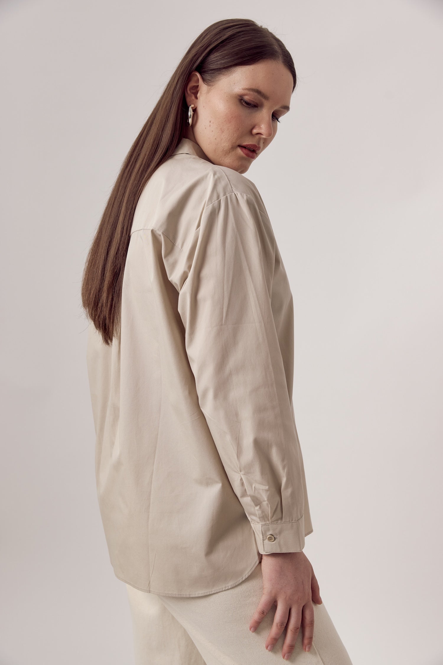 Jane Organic Cotton Shirt Beige