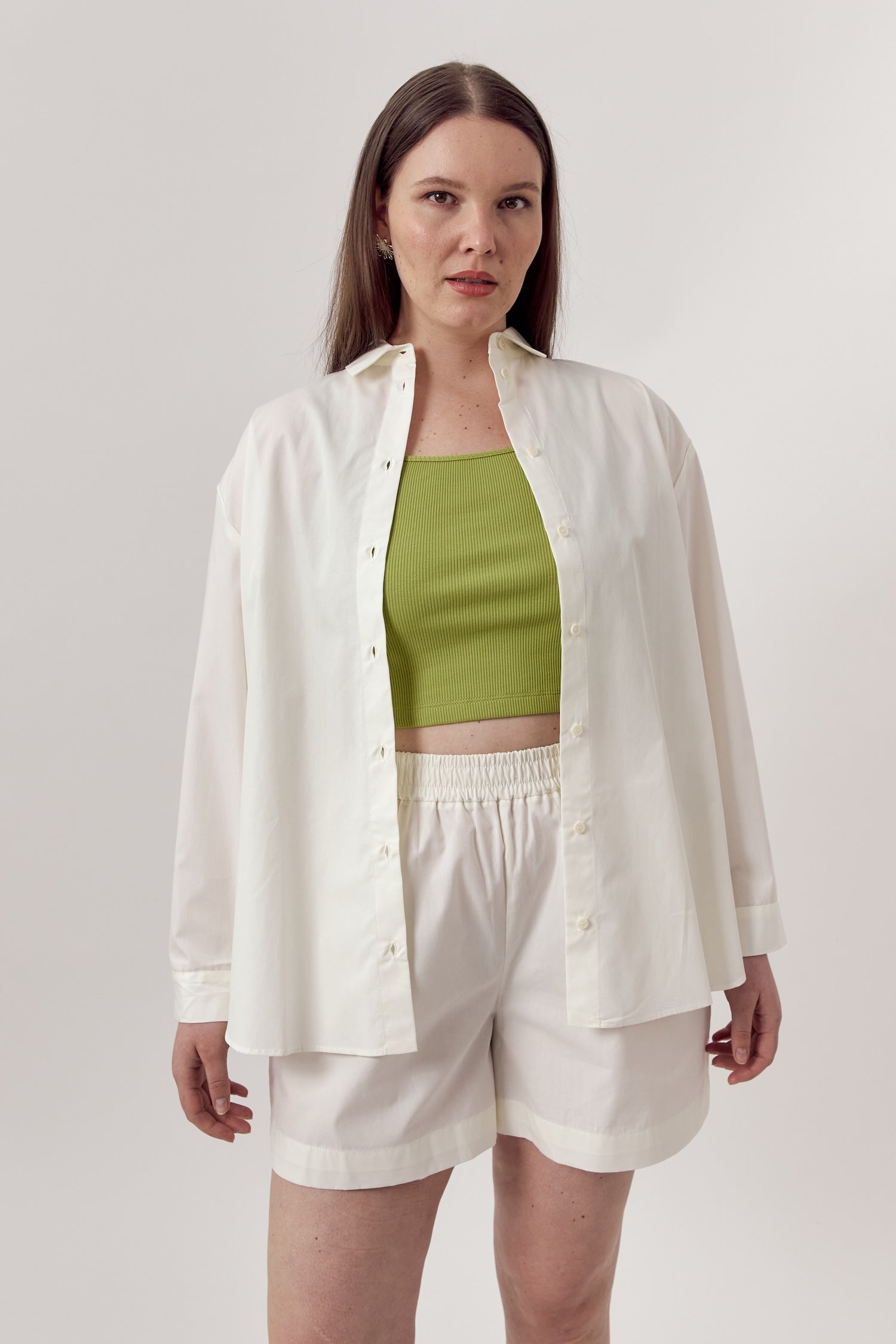Jane Organic Cotton Shirt Eggshell