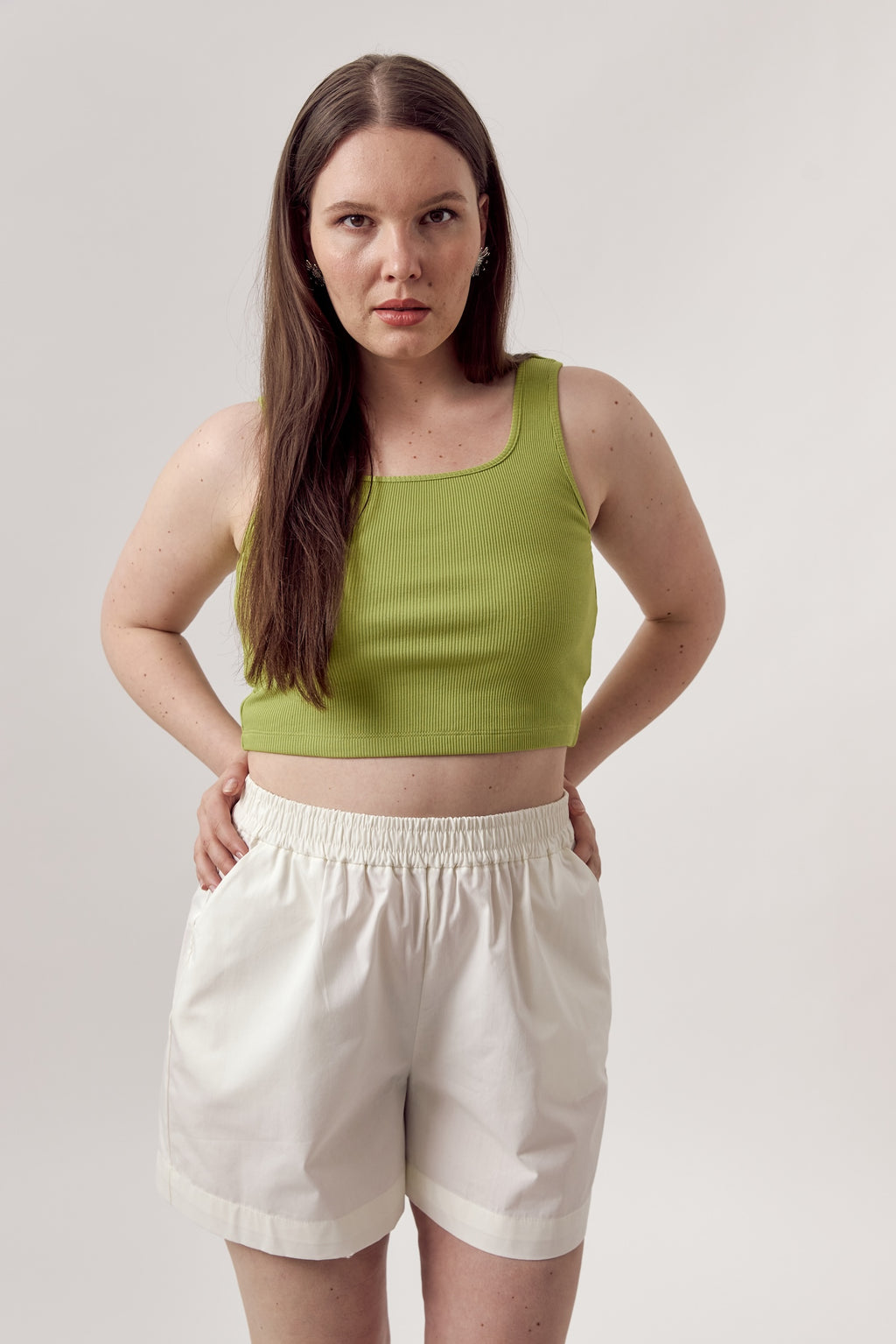 Jane Organic Cotton Shorts Eggshell