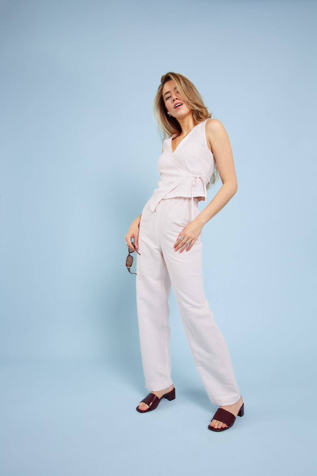 Ella Linen Pants Quartz