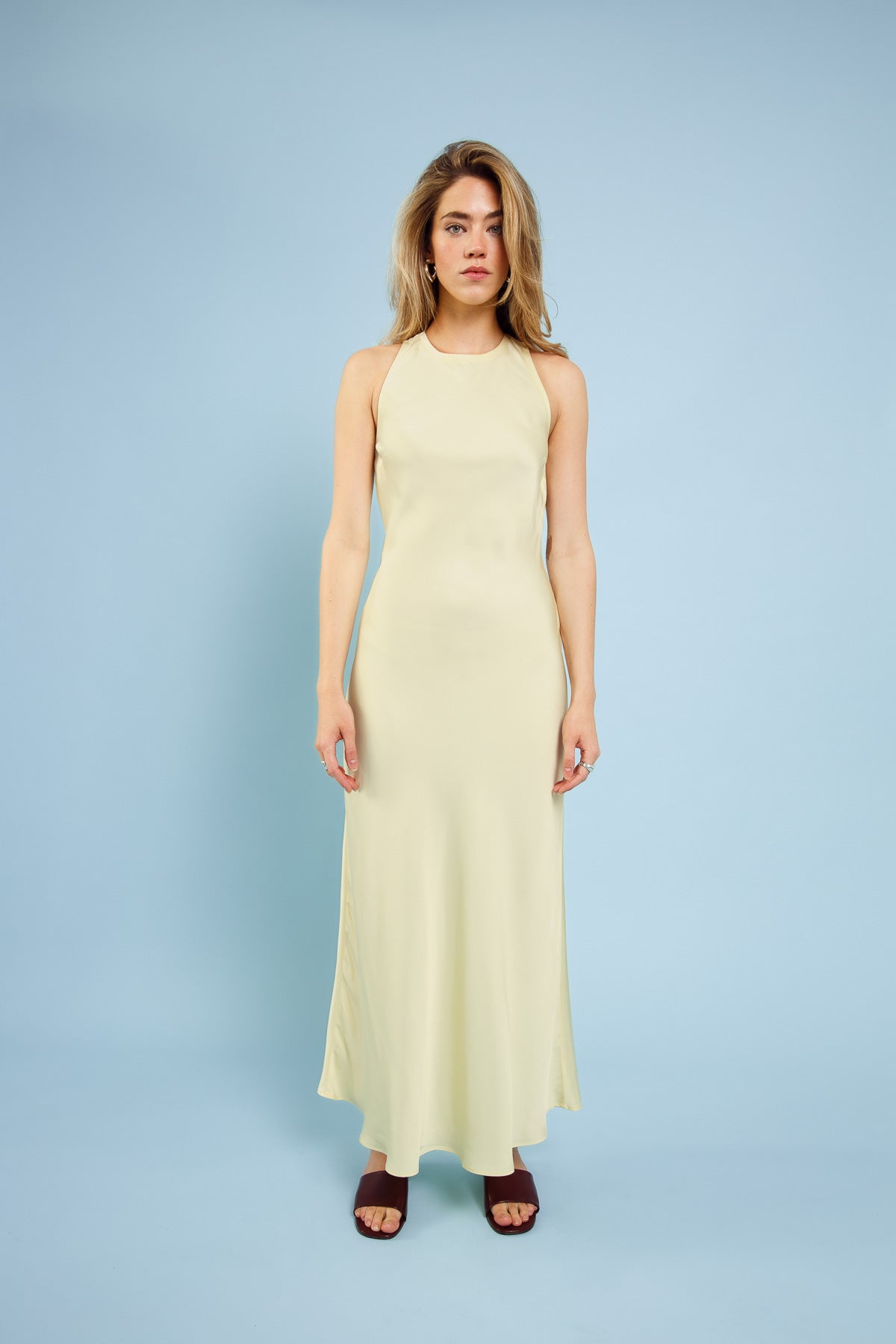 Ava Wedding Guest Dress Vanilla