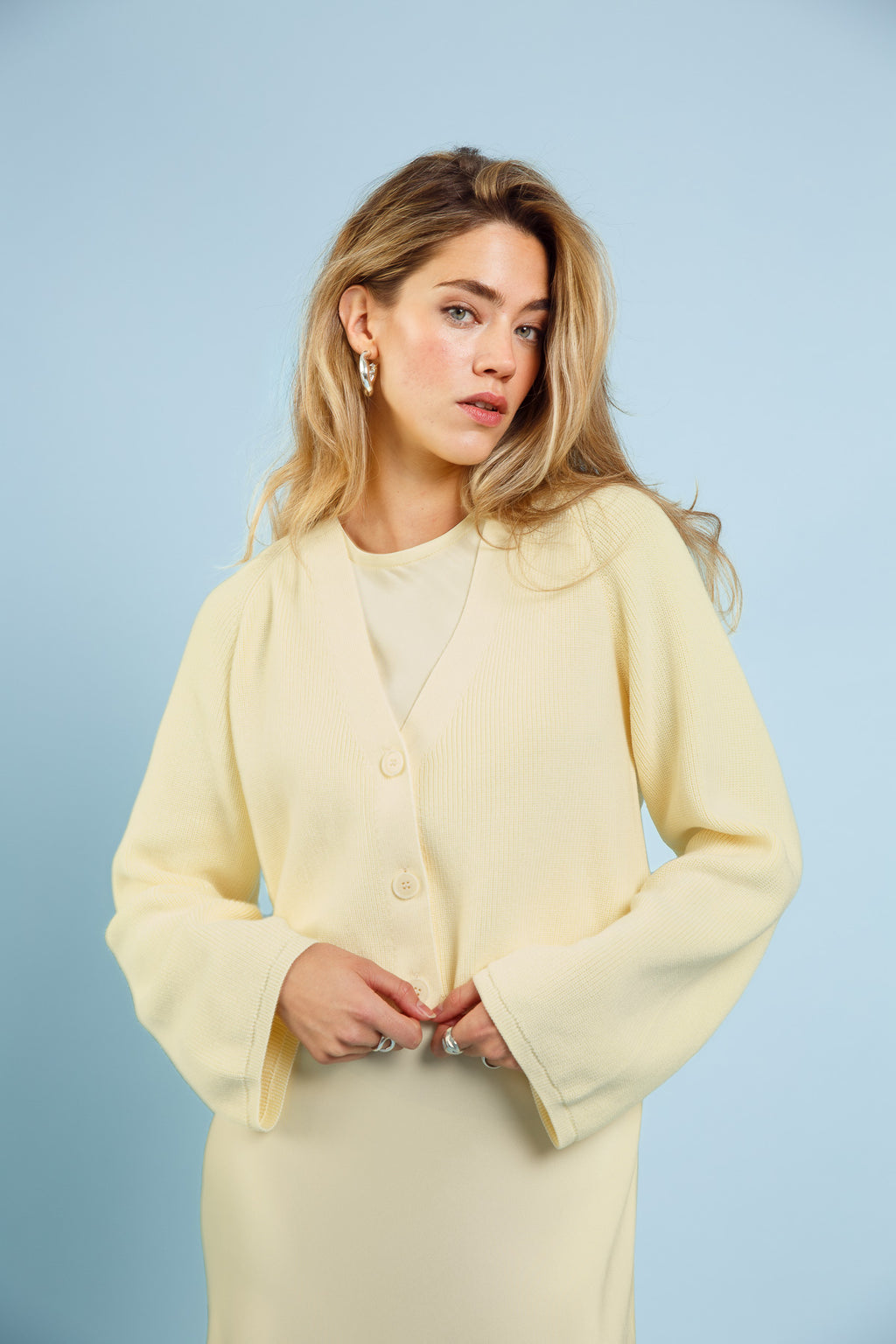Ava Wedding Guest Dress Vanilla