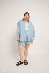Jane Linen Shirt Cloud