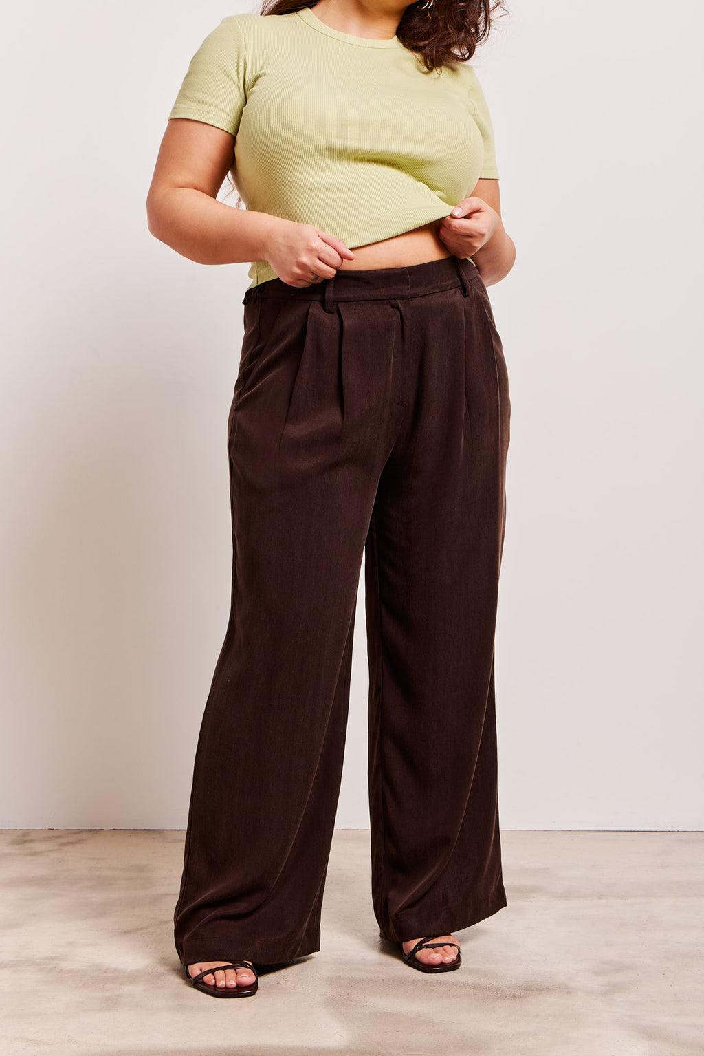 Harry Pants Cupro Espresso
