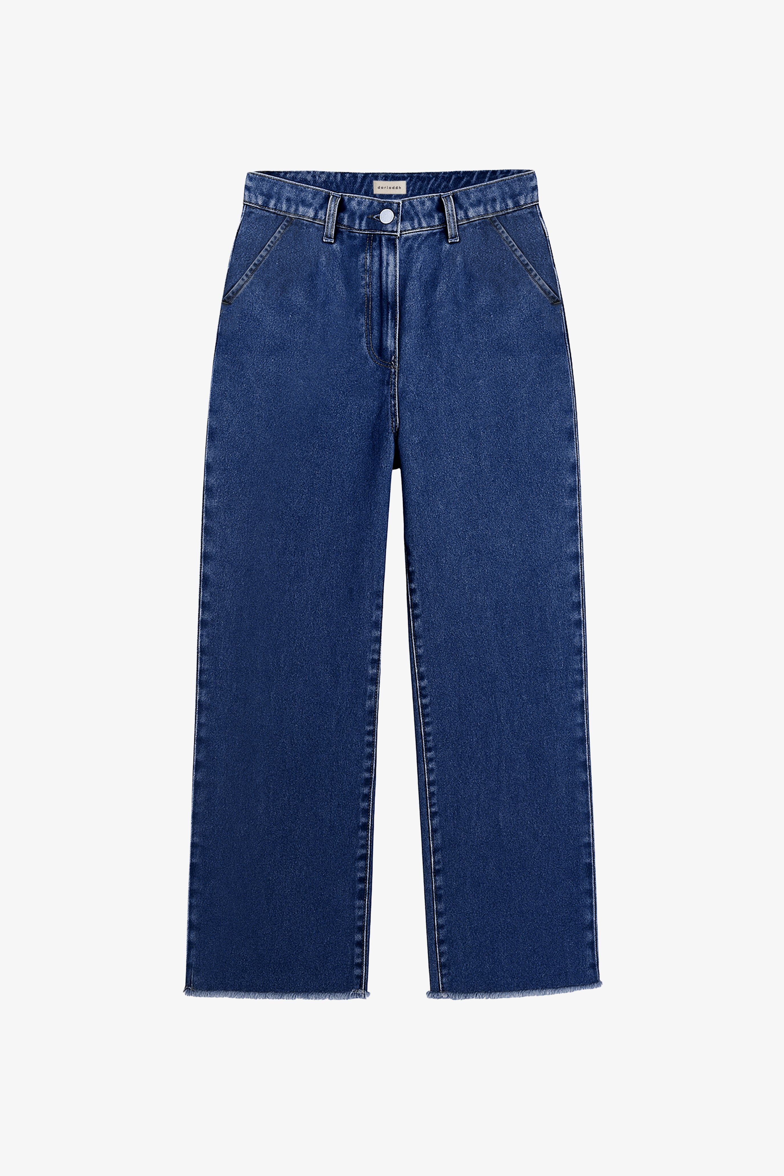 Basic Wide Leg Jeans Dark Blue